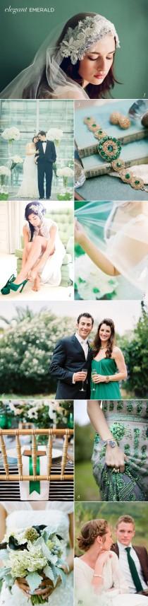 wedding photo - Crush actuel: vert émeraude