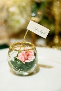 wedding photo - Emerald And Champagne Wedding Ideas