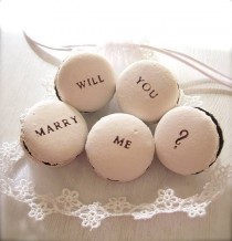 wedding photo - Macaroon Proposal! 