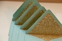 wedding photo - Location limitée: Gold Glitter Liners enveloppe