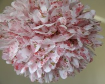 wedding photo - Cherry Blossom .. Tissue Paper Pom For Nursery Decor , Baby Shower