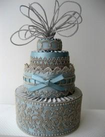 wedding photo - Texture gâteau bleu