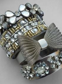 wedding photo - Étincelle bracelets empilés