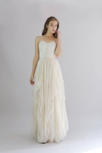 wedding photo - Alice- Silk Chiffon Wedding Gown--Etsy Exclusive