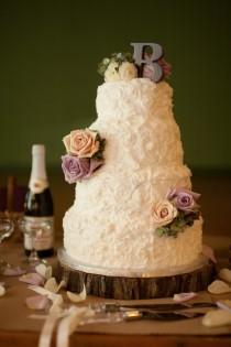 wedding photo - Textured Wedding Cake 