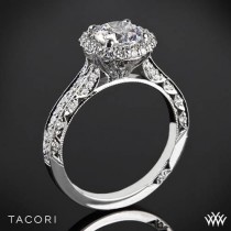 wedding photo - Platinum Tacori Blooming Beauties Botanischen Diamant-Verlobungsring