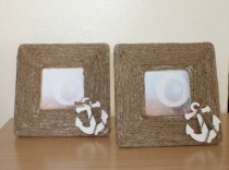wedding photo - Nautical Picture Frame With Anchor
