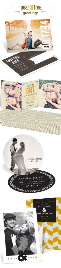 wedding photo - Save the Dates from Pear Tree Greetings