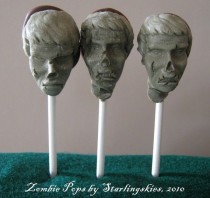 wedding photo - ZOMBIE POPS, The Head On A Stick You're Dying To Consume, Quantity 3