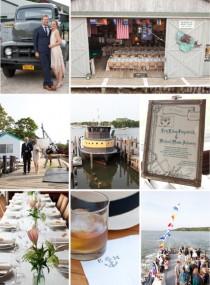 wedding photo - All aboard for this wedding on a boat! - The Bride's Guide : Martha Stewart Weddings