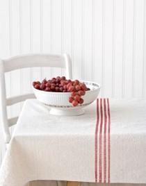 wedding photo - Striped Tablecloth Project