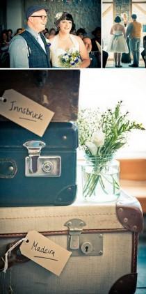wedding photo - Vintage Rock-n-Roll Wedding With Blue Touches 