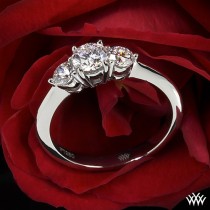 wedding photo - Three Stone Engagement Rings - Past, Present And Forever