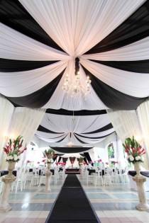 wedding photo - Black And White Stripe Weddings