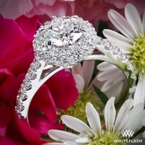wedding photo - Diamant-Halo-Ringe