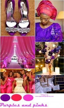 wedding photo - Color Palette Purple and Pinks