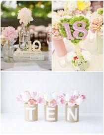 wedding photo - ~ Wedding: Table Numbers & Menu ~