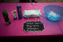 wedding photo - Build a relief station for sunblock, bug protection, and more