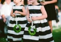 wedding photo - Black And White Stripe Weddings