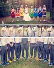 wedding photo - قوس قزح متعدد الألوان