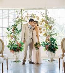 wedding photo - Indoor Greenery Wedding Inspiration