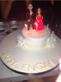 wedding photo -  my engagement party cake
