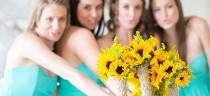 wedding photo - Sunflower & Mint Wedding by Genevieve Fundaro 
