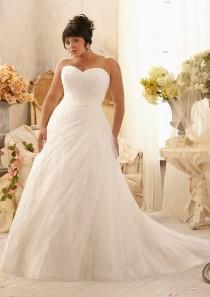 wedding photo -  Wanweier - beach style wedding dresses, Cheap Crystal Beads on Soft Net over Chantilly Lace Online Sales in 58weddingdress