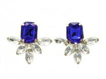 wedding photo -  sapphire sparkle earrings