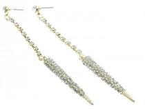 wedding photo -  crystals & spikes earrings