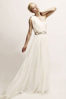 wedding photo - 30 Gorgeous Grecian Drapery Wedding Dresses 