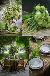 wedding photo - Bouquet de mariée verte
