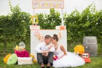 wedding photo - Pink Lemonade Inspired Vineyard Wedding & The Sweetest Little Lemonade Stand You Ever Did See