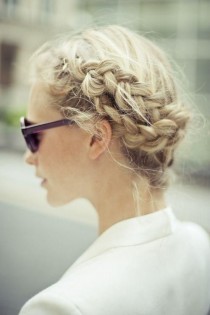 wedding photo - Braided Messy Hair