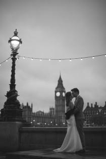wedding photo - Night Time Kiss