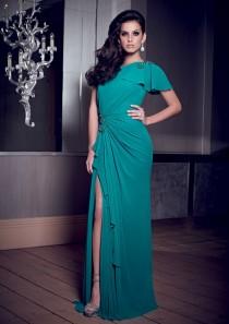 wedding photo -  Asymmetrical Chiffon Gown Mother Of The Bride Dresses(HM0689)