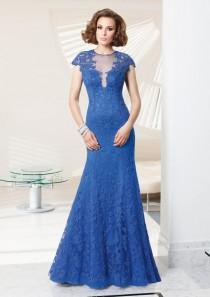 wedding photo -  Lace Over Satin Dress Mother Of The Bride Dresses(HM0683)