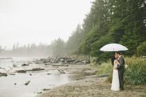 wedding photo - Foggy Tofino Seaside Elopement