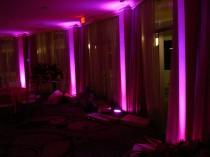 wedding photo -  Pink LED Uplights