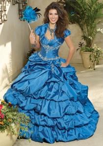 wedding photo -  Silky Taffeta With Embroidery And Beading Bridesmaids Dresses(HM0576)