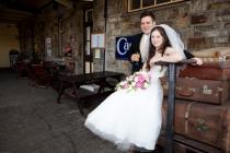 wedding photo - Knots and Kisses Wedding Stationery: Steam Train Weddings!