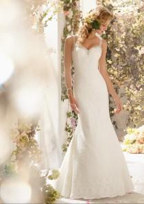 wedding photo -  Poetic Lace Trimmed With Diamanté Beading Wedding Dresses(HM0242)