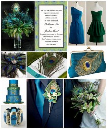 wedding photo -  Peacock Wedding Theme