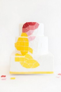 wedding photo - 35 Jaw-Dropping Geometric Cake Designs For A Modern Wedding 