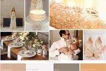 wedding photo - Peach, Rose & Mink Wedding Inspiration Board 