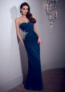 wedding photo -  Stretch Mesh Mother Of The Bride Dresses(HM0711)