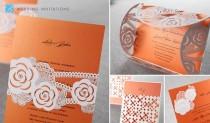 wedding photo -  Lasercut invitations