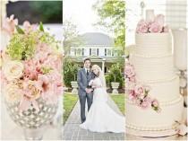 wedding photo - Love In Bloom - A Perfectly Pink & Blush, Soft Spring Wedding {Just a Dream Photography}