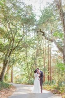 wedding photo - Romantic Wedding Under The Trees