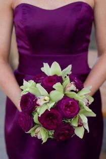 wedding photo - Bridal Bouqet Purple